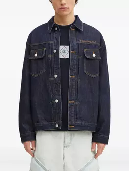 Вышитая джинсовая куртка Billionaire Boys Club, синий