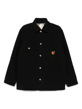 Вышитая джинсовая куртка Sky High Farm, черный