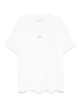 Вышитая футболка ALBERTO BRESCI, белый