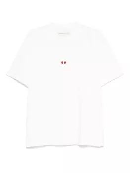 Вышитая футболка ALBERTO BRESCI, белый