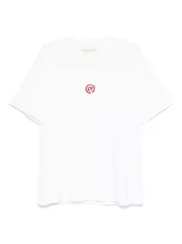 Вышитая футболка ALBERTO BRESCI, белый