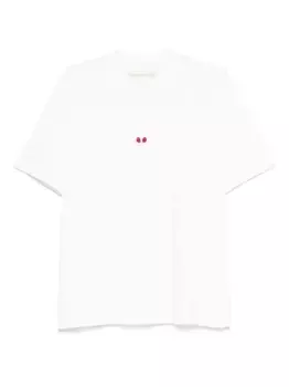 Вышитая футболка ALBERTO BRESCI, белый