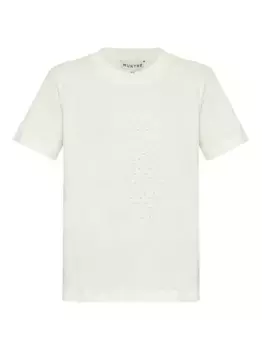 Вышитая футболка MUNTHE, белый