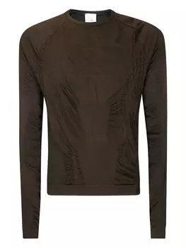 Вышитая футболка ROA, коричневый