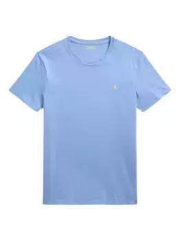 Вышитая футболка с круглым вырезом POLO RALPH LAUREN, синий