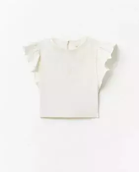 Вышитая футболка Sfera, цвет Crudo