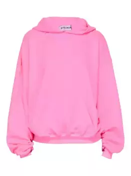 Вышитая хлопковая толстовка с капюшоном Ottolinger, розовый