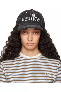 Вышитая кепка Venice Erl, черный