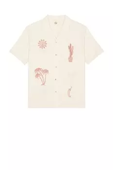 Вышитая курортная рубашка Marine Layer, natural