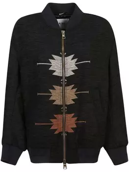 Вышитая куртка Bazar Deluxe, черный