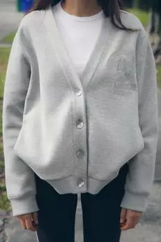 Вышитая куртка- бомбер ZARA, серый