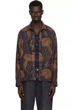 Вышитая куртка Toga Virilis, синий