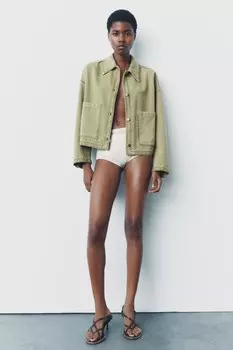 Вышитая куртка ZARA, камень
