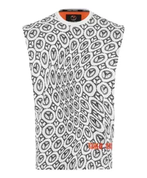 Вышитая майка Carlo Colucci, мультиколор