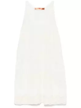 Вышитая майка Ermanno Scervino, белый