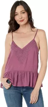 Вышитая майка Lucky Brand, цвет Tulipwood