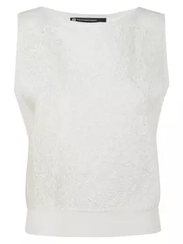 Вышитая майка PierAntonioGaspari, белый
