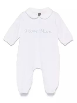 Вышитая пижама Little Bear, белый