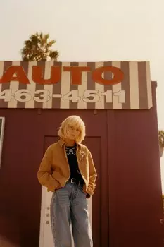 Вышитая романтическая футболка ZARA, черный