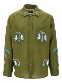 Вышитая рубашка Baziszt, зеленый