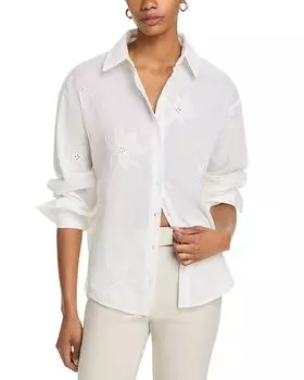 Вышитая рубашка Emberly Line & Dot, белый