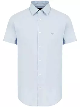 Вышитая рубашка Emporio Armani, синий