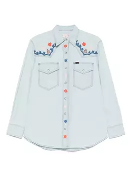 Вышитая рубашка Filson, синий