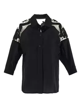 Вышитая рубашка Gentry Portofino, черный