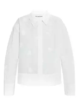 Вышитая рубашка Kaseia на пуговицах MUNTHE, белый