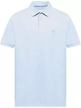 Вышитая рубашка поло ETRO, синий