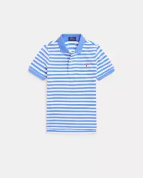 Вышитая рубашка поло из хлопка и лошади для мальчиков Polo Ralph Lauren, синий