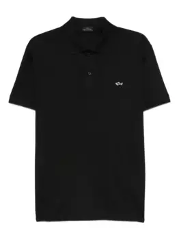 Вышитая рубашка-поло Paul & Shark, черный
