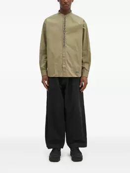 Вышитая рубашка с воротником-стойкой Neighborhood, зеленый