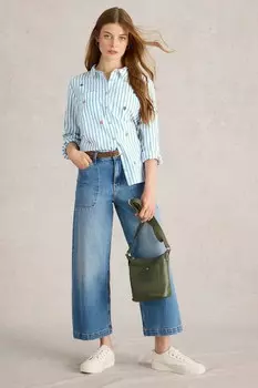 Вышитая рубашка Софи White Stuff, зеленый