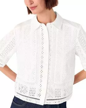 Вышитая рубашка Whistles, белый