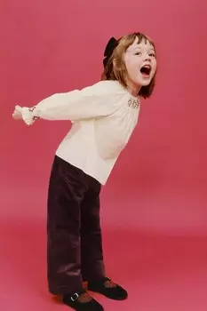 Вышитая рубашка ZARA, экрю