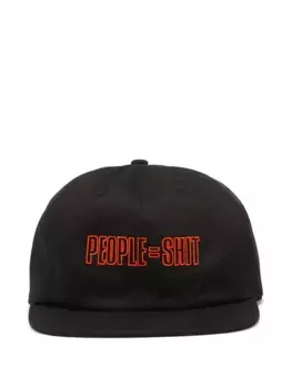 Вышитая шапка Pleasures, черный