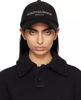 Вышитая шапка WOOYOUNGMI, черный