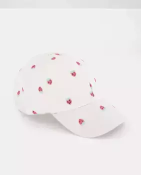 Вышитая шапочка для девочки Kids El Corte Ingls, белый