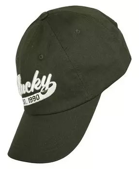 Вышитая шляпа папы Lucky 1990 Lucky Brand, зеленый