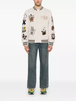 Вышитая студенческая куртка BARROW, нейтральный цвет