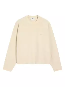 Вышитая толстовка AMI Paris, нейтральный