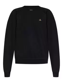 Вышитая толстовка с круглым вырезом Vivienne Westwood, черный