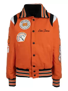 Вышитая университетская куртка LOIS JEANS, оранжевый