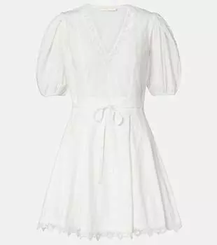 Вышитое хлопковое мини-платье Camila Ulla Johnson, Pristine