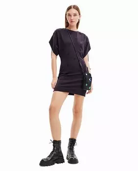 Вышитое мини-платье Desigual, черный