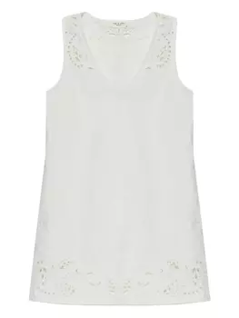 Вышитое мини-платье rag & bone, белый