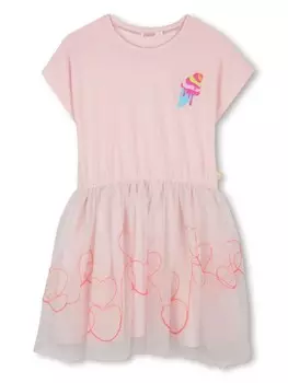 Вышитое платье Billieblush, розовый