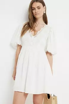 Вышитое платье для куколки River Island, бежевый
