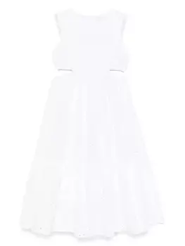 Вышитое платье Miss Grant Kids, белый